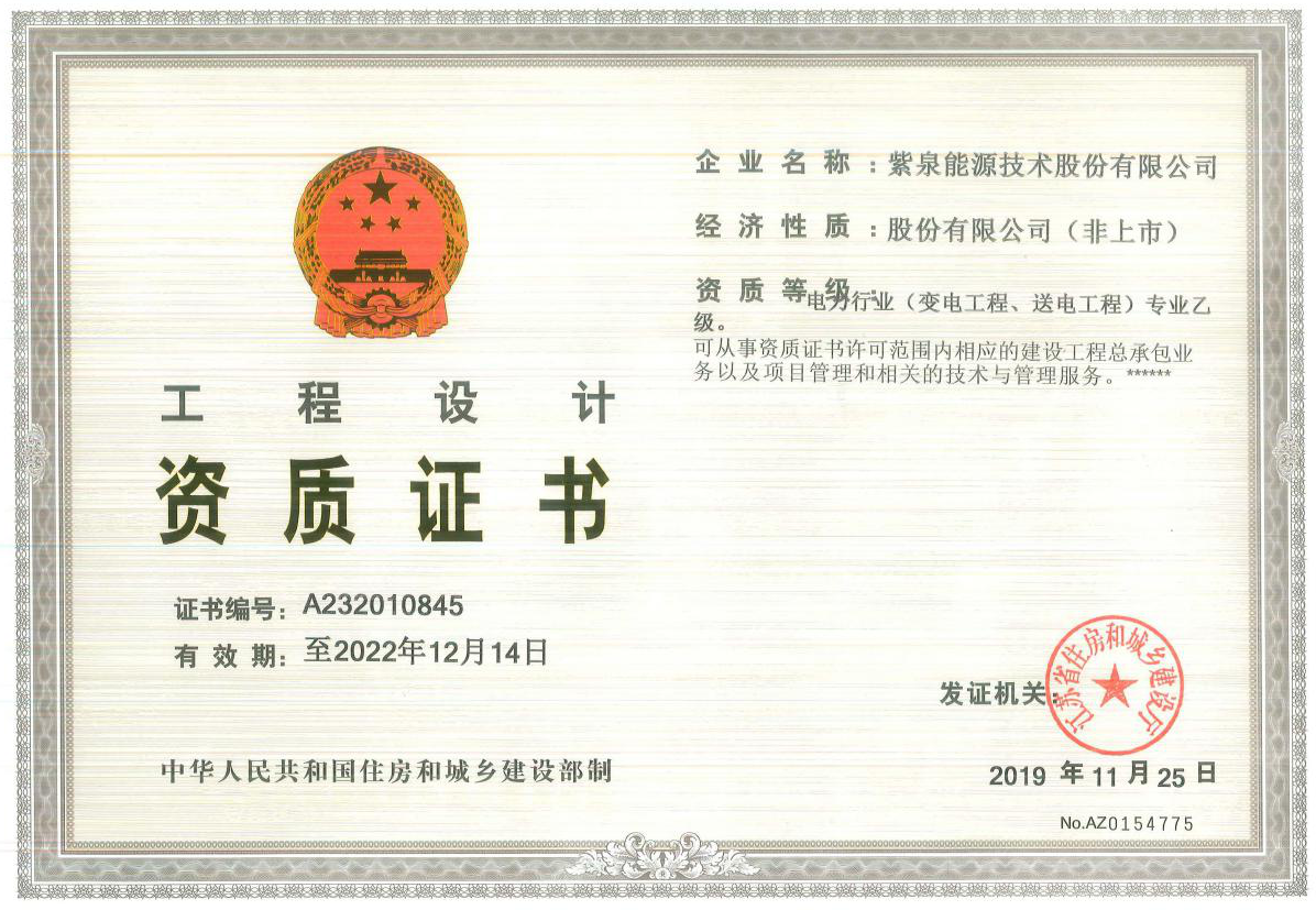 鴻運(yùn)國際能源公司資質(zhì)展示
